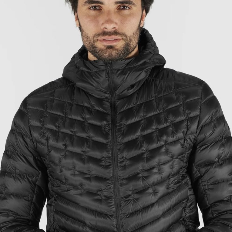 Black Salomon Outline Down Men's Insulated Jackets | IE WR6290